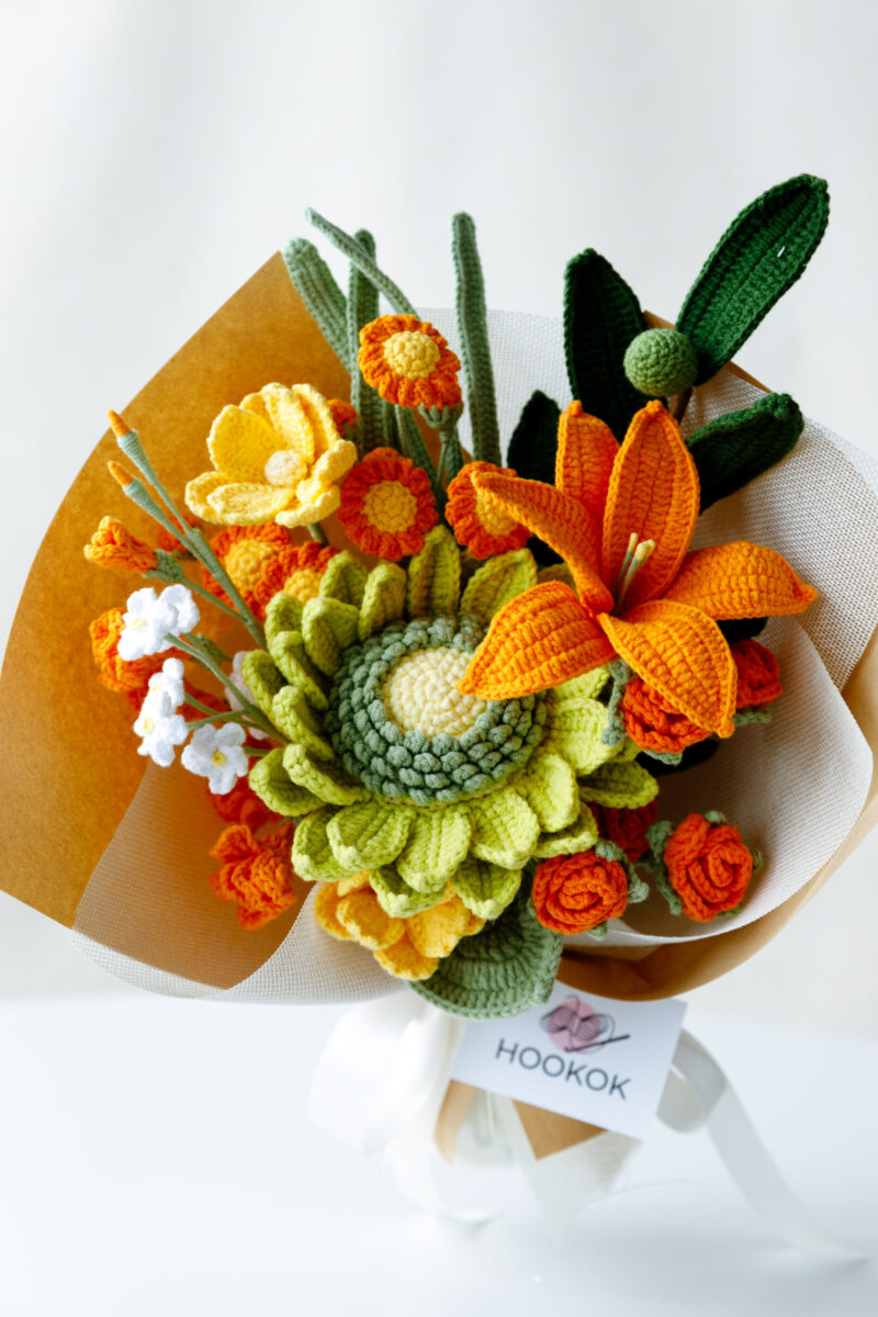 Green Sunflower and Olive Bouquet|hookok Green Sunflower and Olive Bouquet|hookok