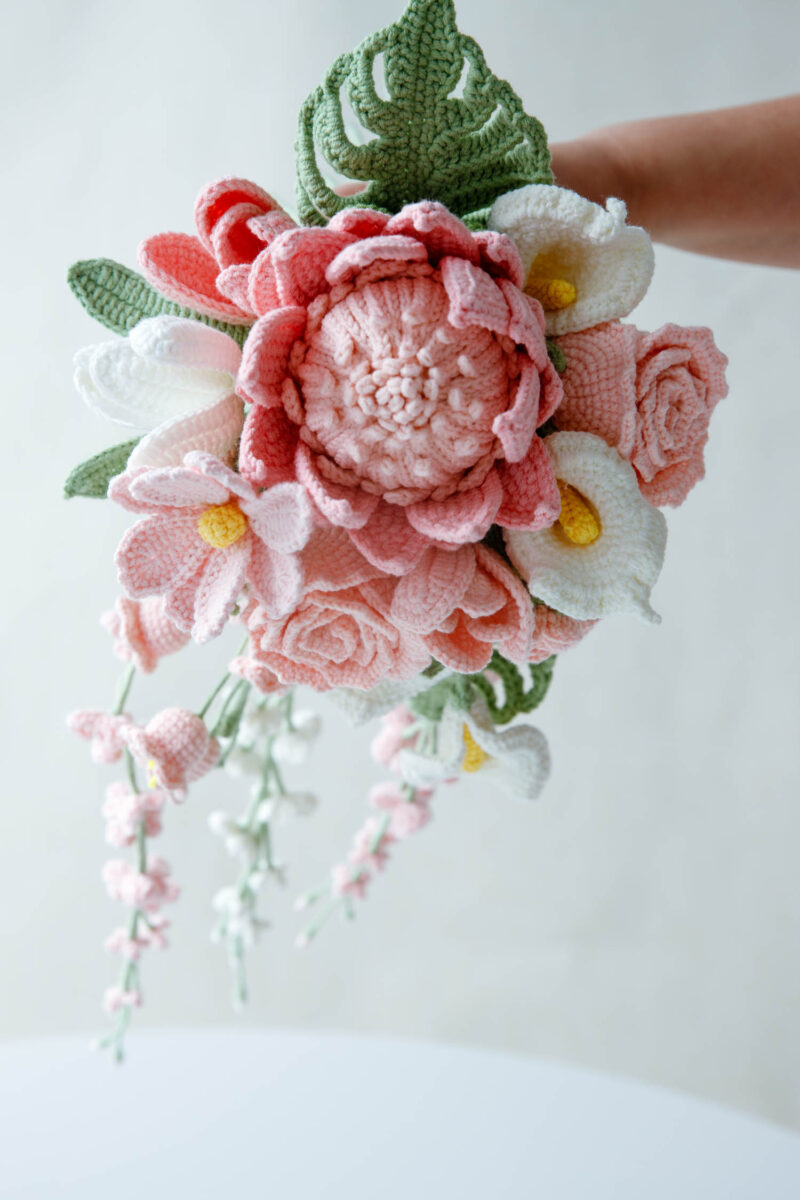 Pink King Protea Wedding Bouquet kit Pink King Protea Wedding Bouquet kit