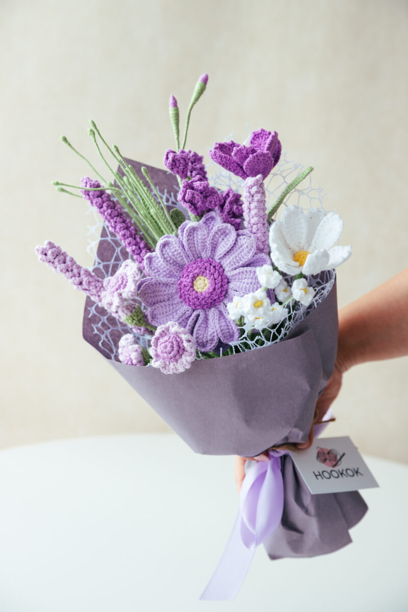 Purple Gerbera and Freesia Bouquet|hookok Purple Gerbera and Freesia Bouquet|hookok