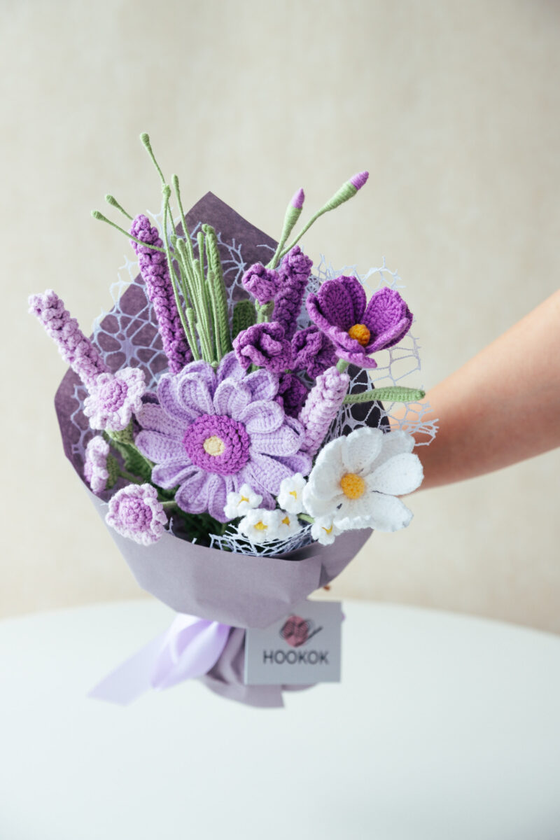Purple Gerbera and Freesia Bouquet|hookok Purple Gerbera and Freesia Bouquet|hookok