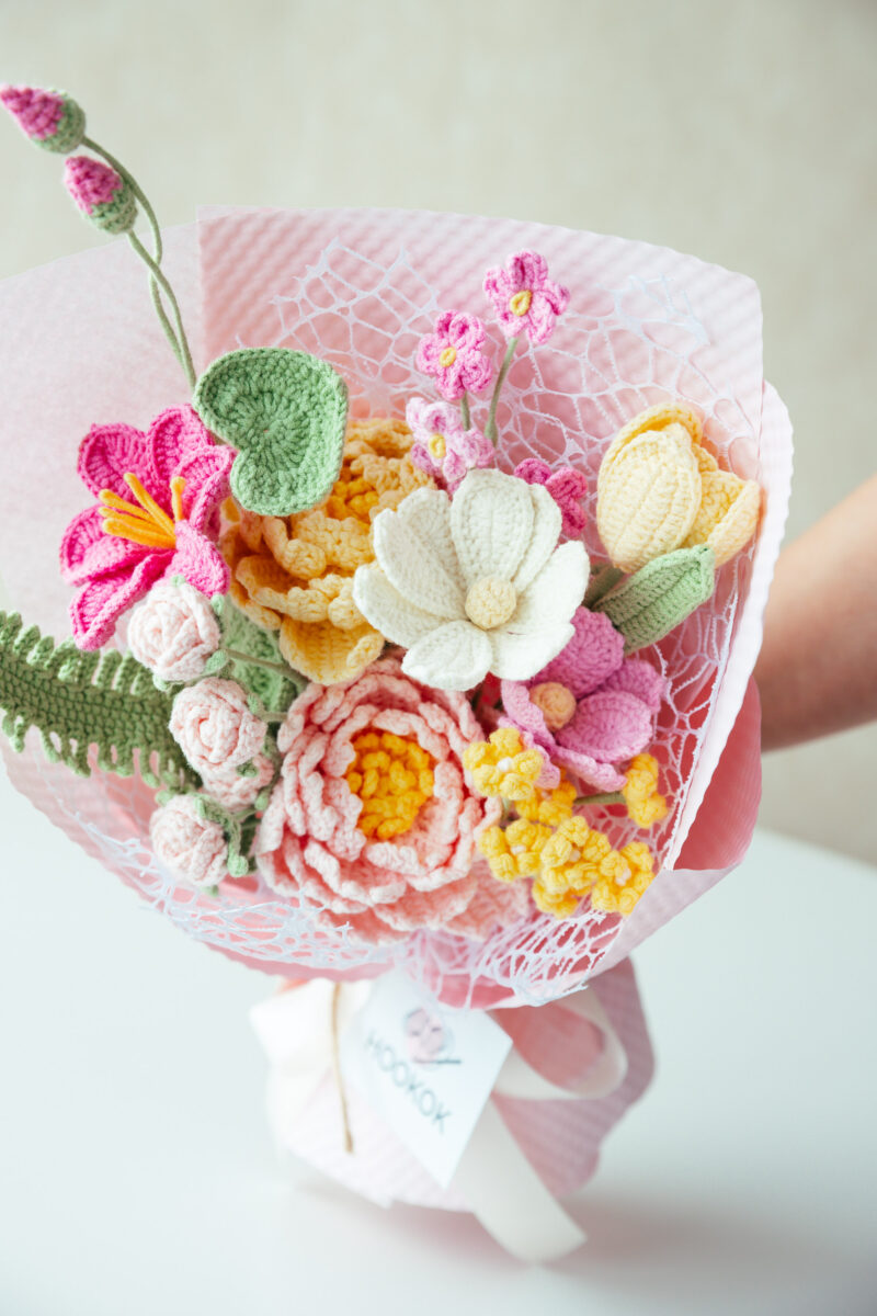 HOOKOK Bouquet – Pink Peony and Tung Flower Bouquet HOOKOK Bouquet – Pink Peony and Tung Flower Bouquet
