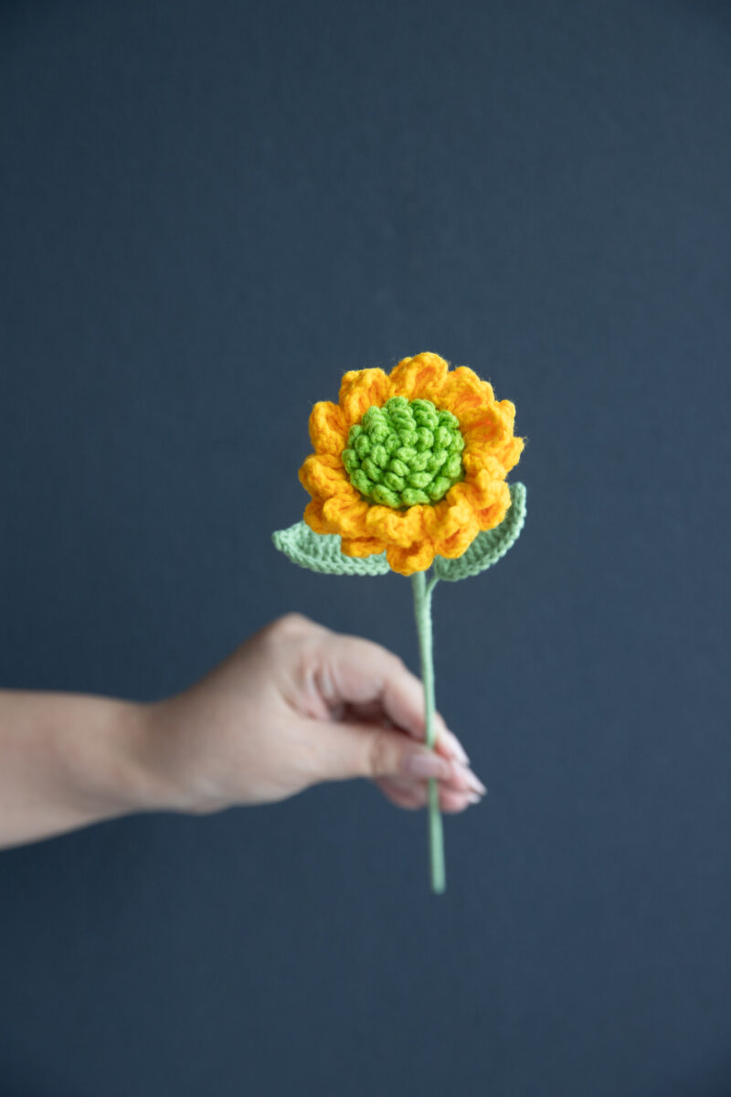 Crochet Double Layer Small Sunflower|HOOKOK Crochet Double Layer Small Sunflower|HOOKOK
