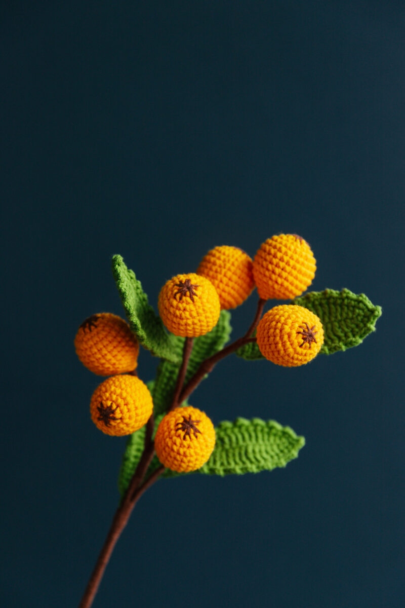 Crochet Loquat Branch|hookok Crochet Loquat Branch|hookok