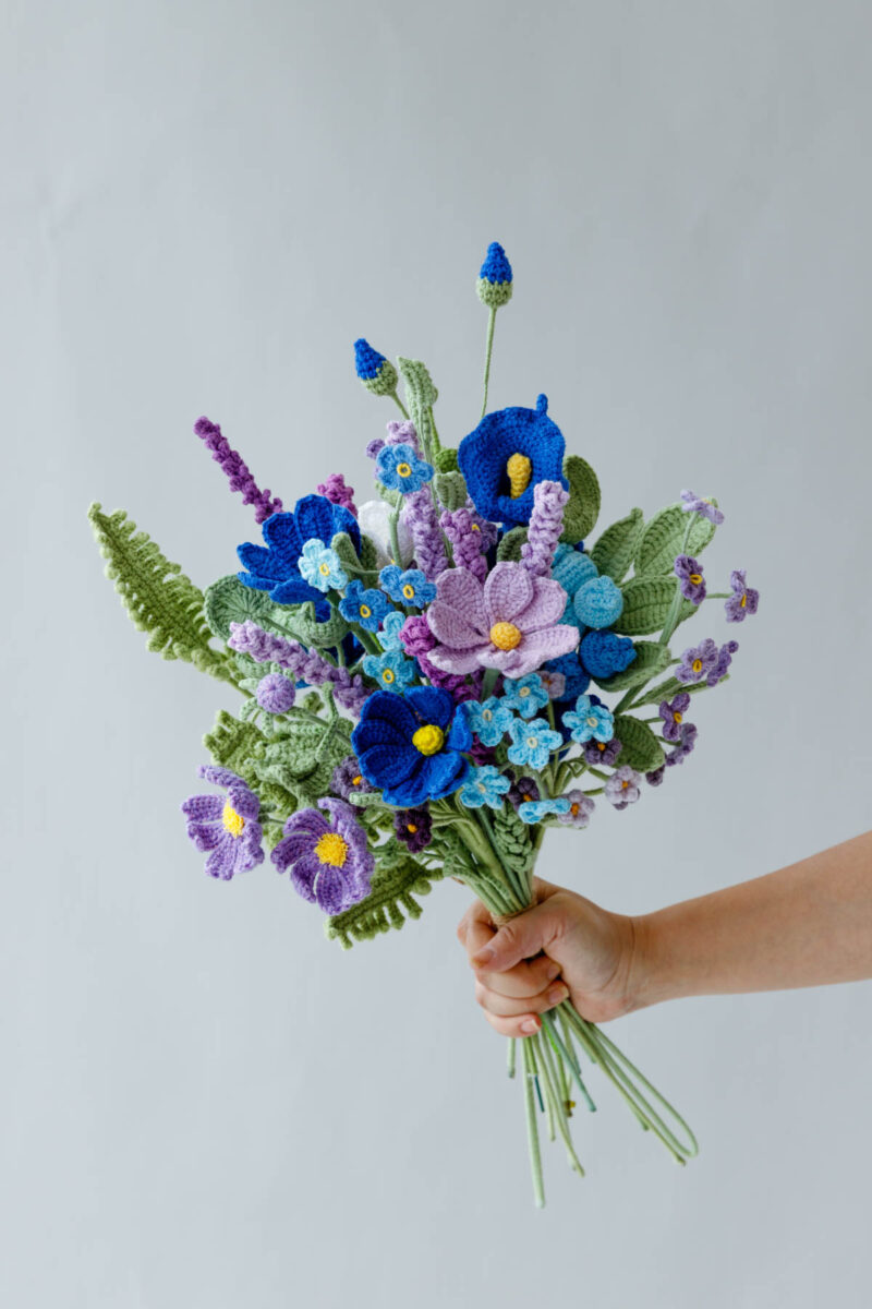 Blue Purple Gesang Bouquet|hookok Blue Purple Gesang Bouquet|hookok