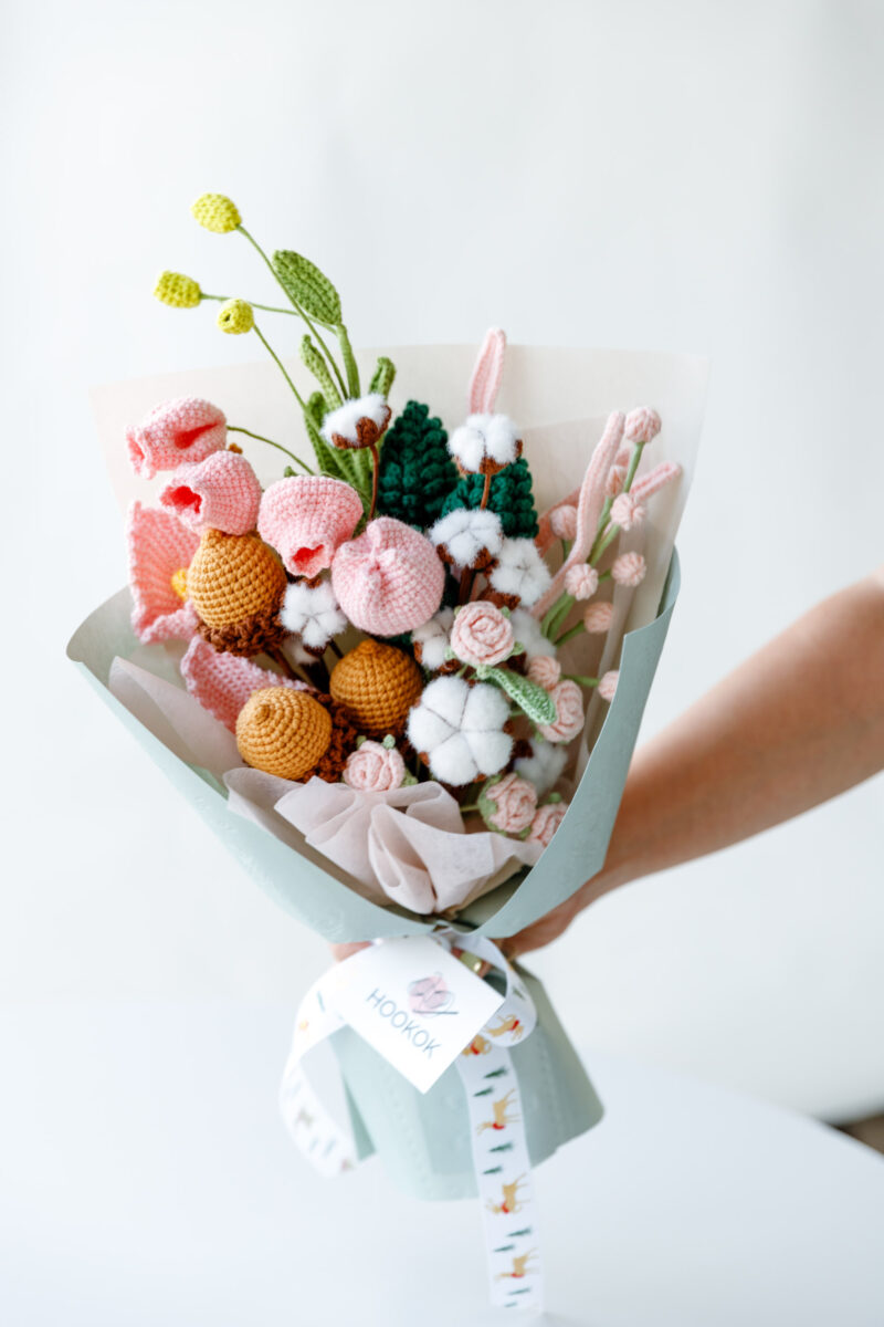 Chinese Lantern Lily and Acorn Bouquet|hookok Chinese Lantern Lily and Acorn Bouquet|hookok