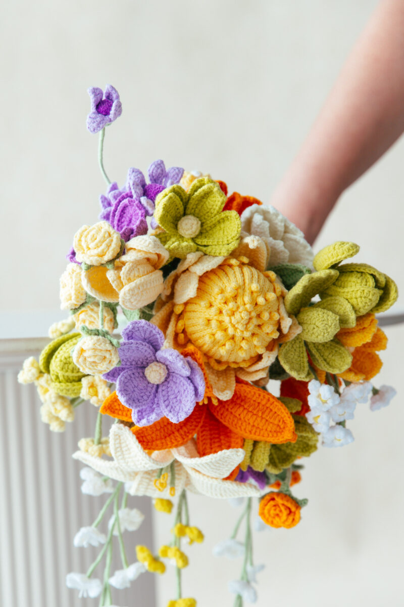 Yellow King Protea Wedding Bouquet Kit-hookok Yellow King Protea Wedding Bouquet Kit-hookok