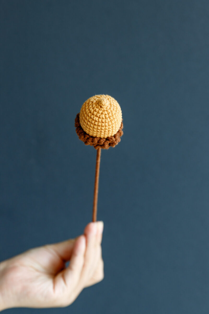Crochet Large Acorn-hookok Crochet Large Acorn-hookok