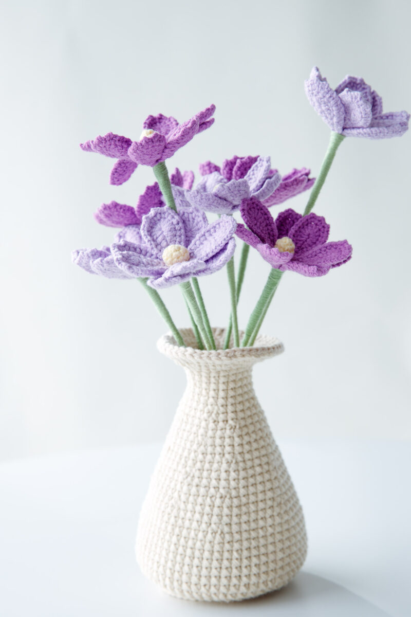 Flowers and Vase Crochet Kit - hookok Flowers and Vase Crochet Kit - hookok