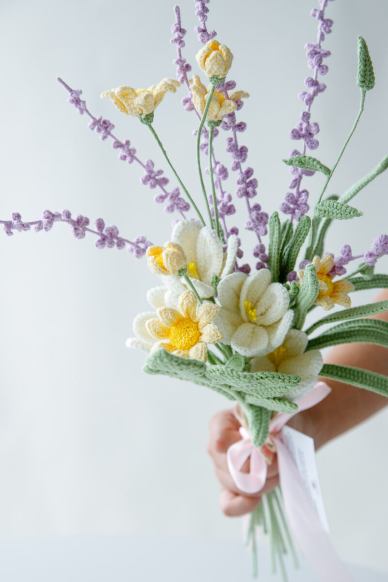 White Tulip Bouquet Kit-hookok White Tulip Bouquet Kit-hookok