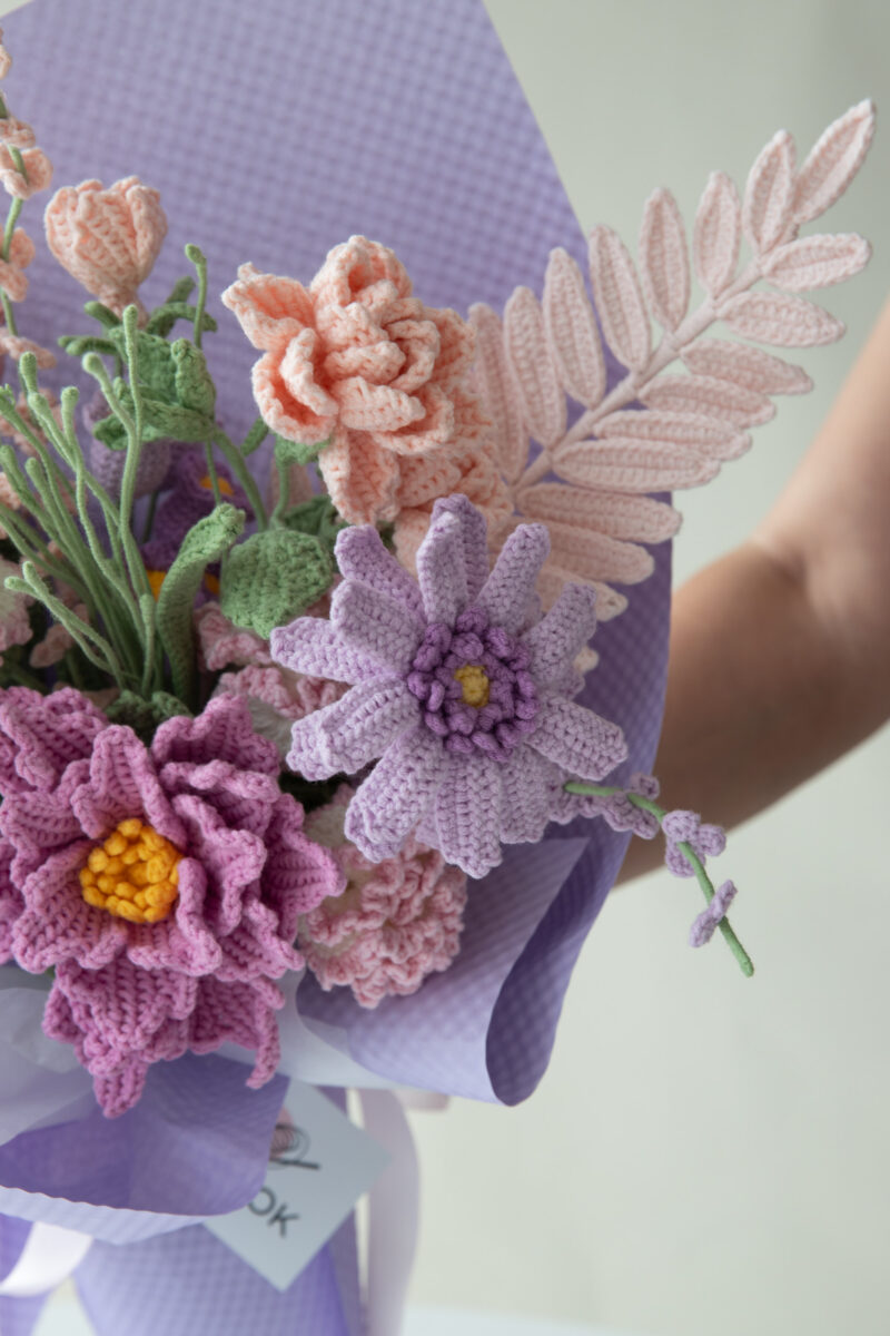 Purple Couture Rose Tilia Bouquet Kit-hookok Purple Couture Rose Tilia Bouquet Kit-hookok