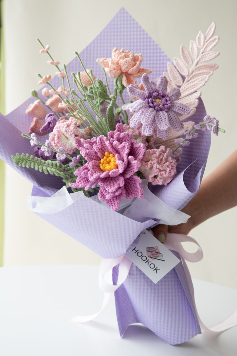 Purple Couture Rose Tilia Bouquet Kit-hookok Purple Couture Rose Tilia Bouquet Kit-hookok