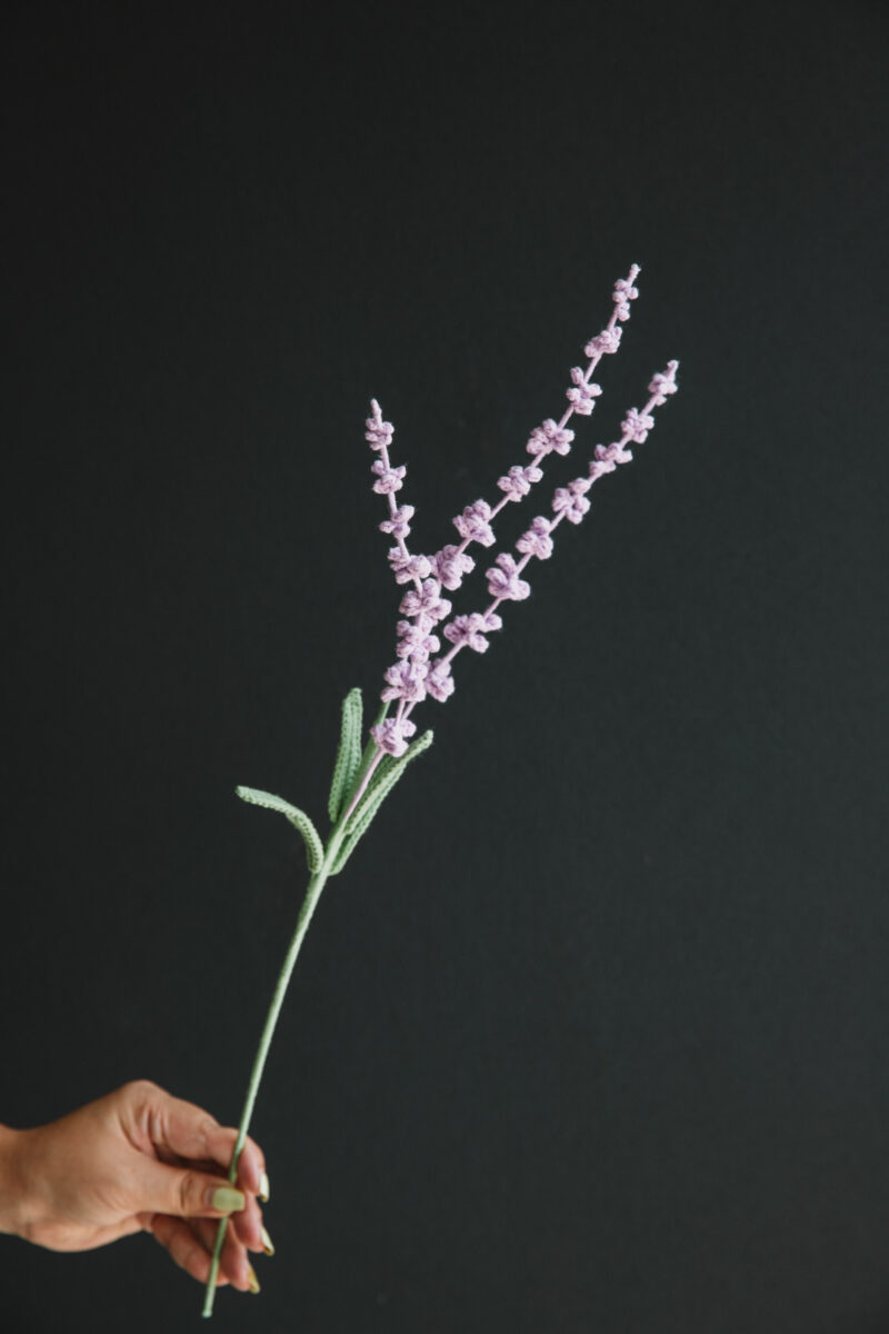 Crochet Lavender Branch-hookok Crochet Lavender Branch-hookok