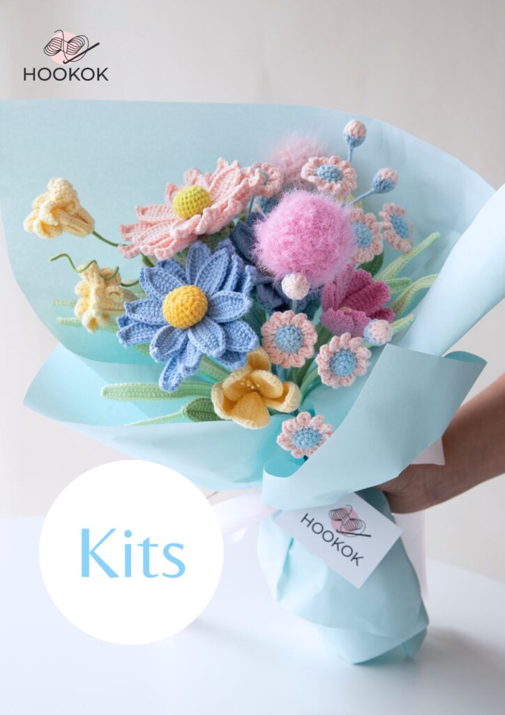 Lavender Daisy and Peruvian Daffodil Bouquet Kit – with PDF