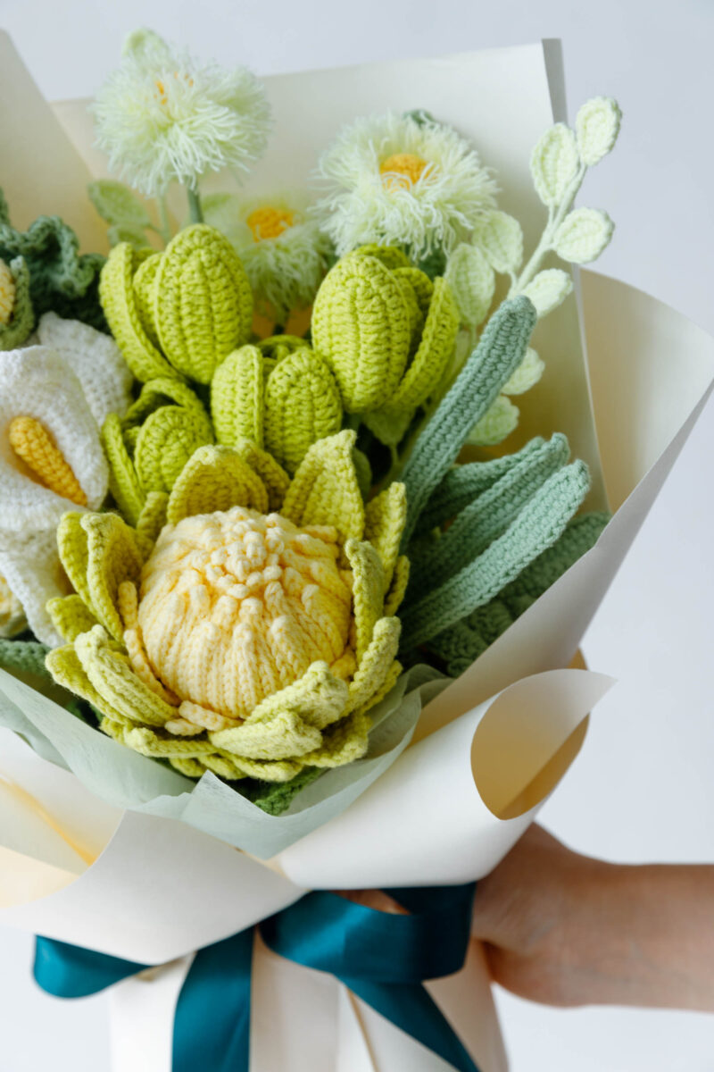 Green King Protea Bouquet Kit-HOOKOK Green King Protea Bouquet Kit-HOOKOK