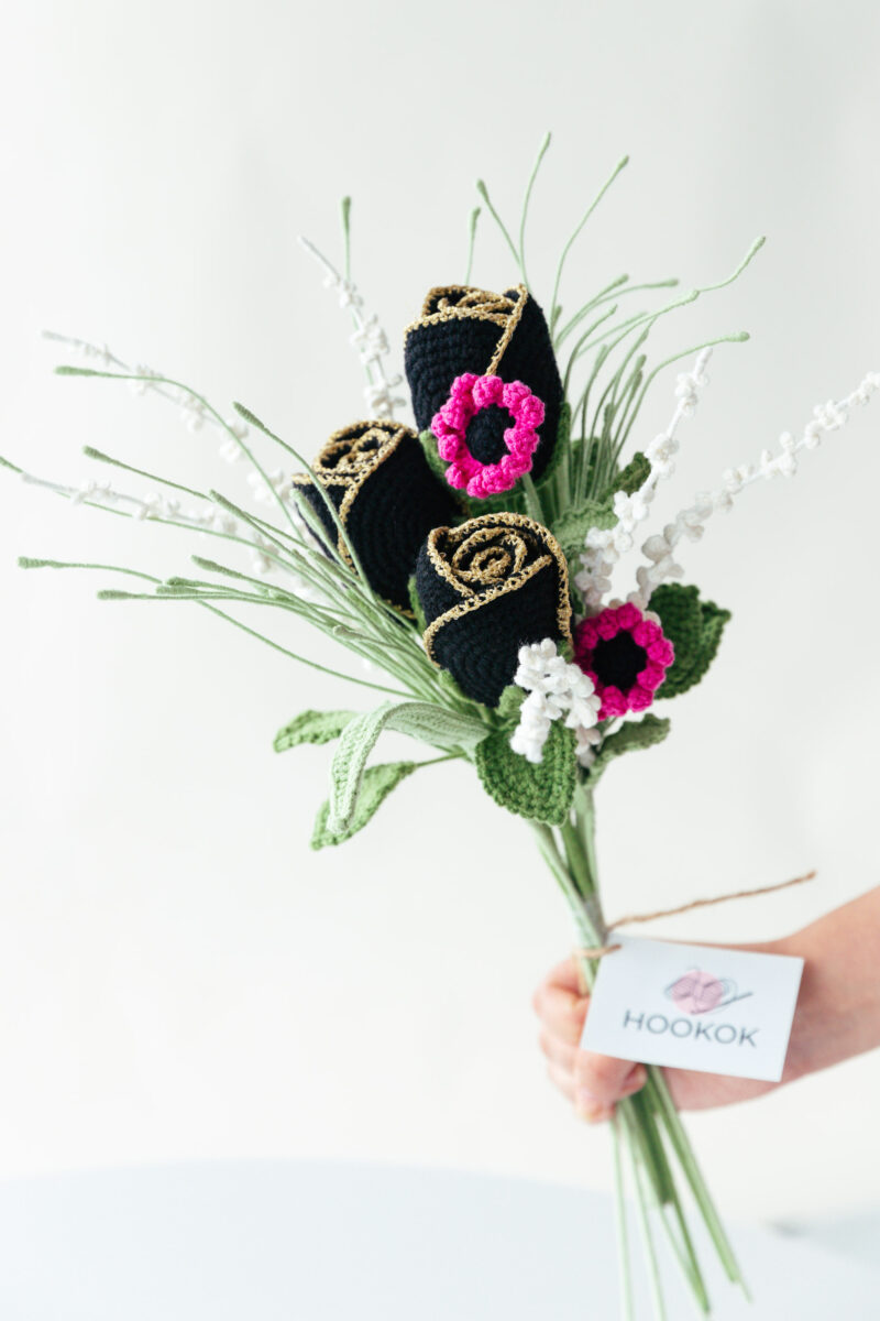 Black Gold Rose Bouquet-hookok Black Gold Rose Bouquet-hookok