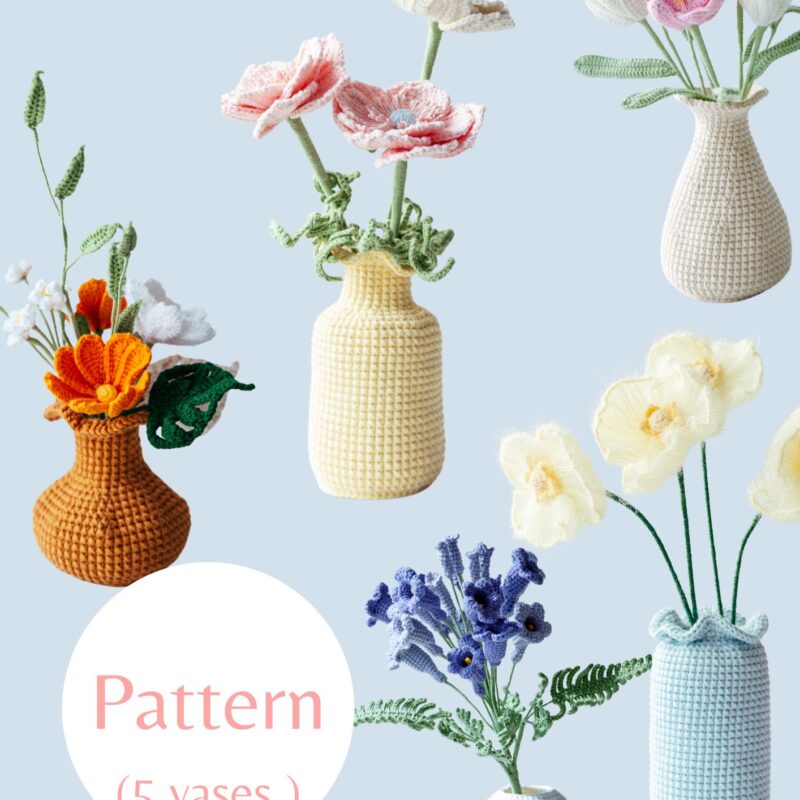 crochet vase-hookok