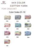 MIX COLOR COTTON YARN-HOOKOK