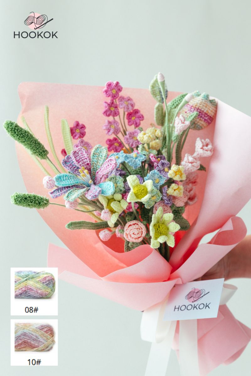 mix color crochet flower-hookok