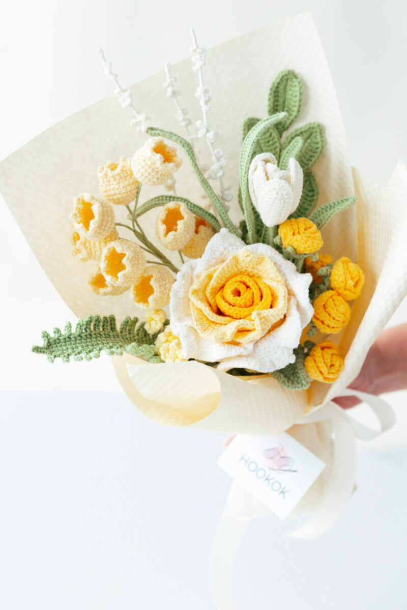 Gradient Yellow Thai Rose Bouquet-hookok Gradient Yellow Thai Rose Bouquet-hookok