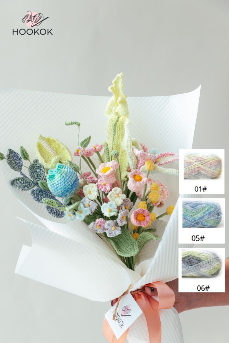 mix color crochet flower-hookok