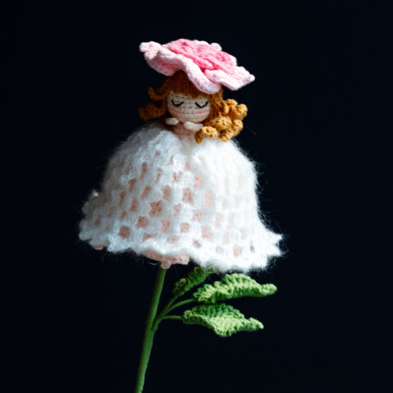 Crochet Lace Rose Fairy-hookok