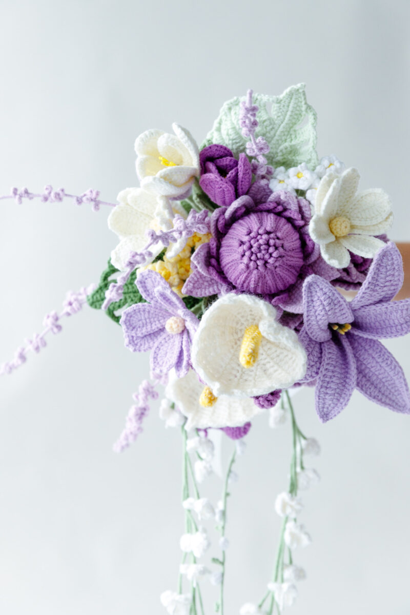 Purple King Protea Wedding Bouquet-hookok Purple King Protea Wedding Bouquet-hookok