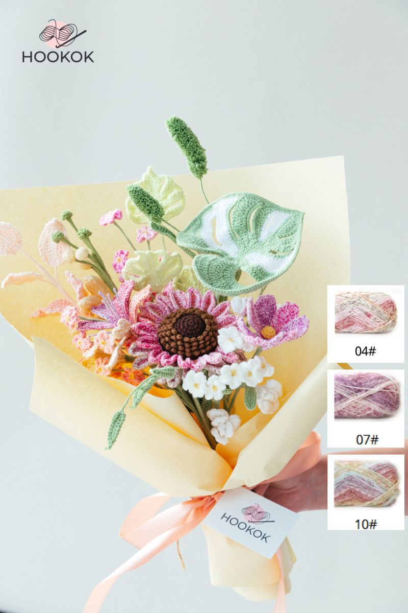 mix color crochet flower-hookok