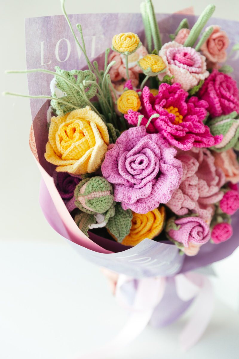 Rose Theme Bouquet (24 pieces)-hookok Rose Theme Bouquet (24 pieces)-hookok