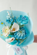 Blue Dahlia and Anemone Bouquet (9 pieces)-hookok