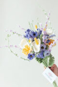 Beautiful Jacaranda Wedding Bouquet (17 pieces)-hookok