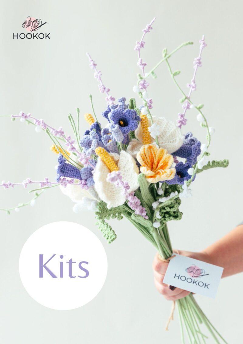 Jacaranda and Champion Flower Bouquet Kit-HOOKOK