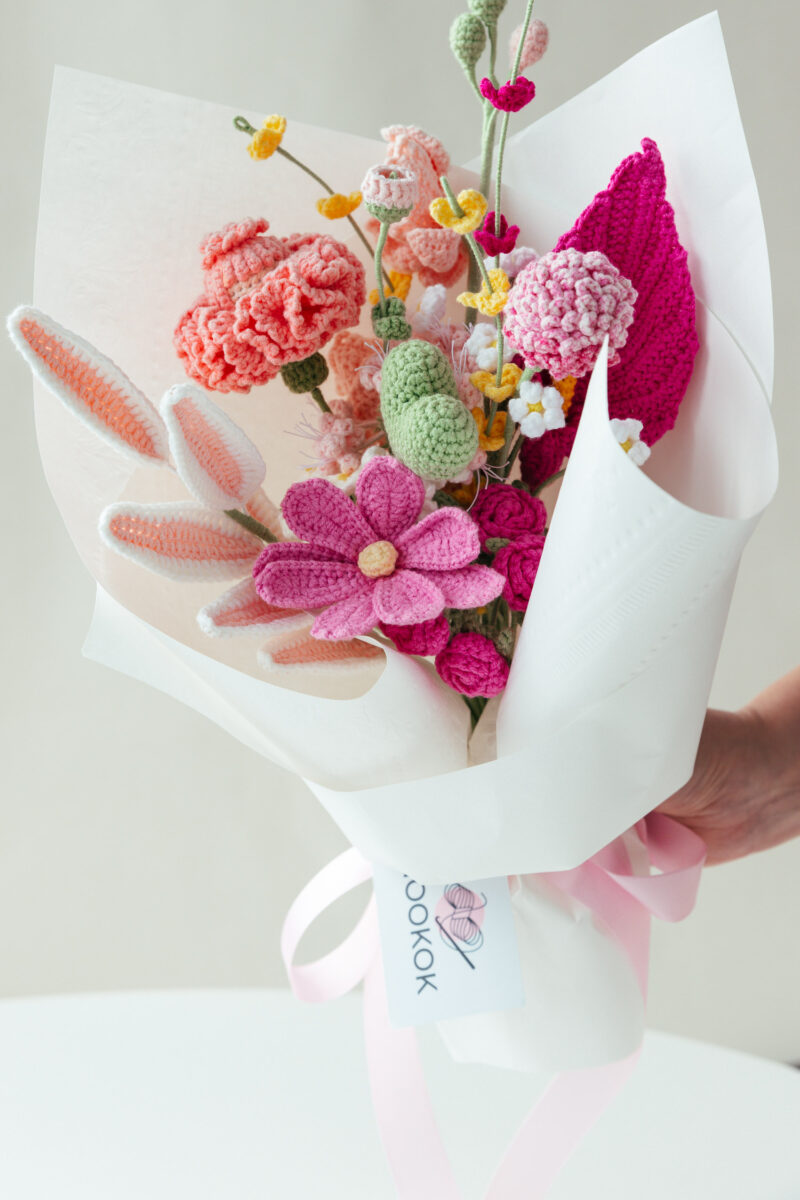 HOOKOK Bouquet – Pink Carnation Fairy Bouquet (14 pieces) HOOKOK Bouquet – Pink Carnation Fairy Bouquet (14 pieces)