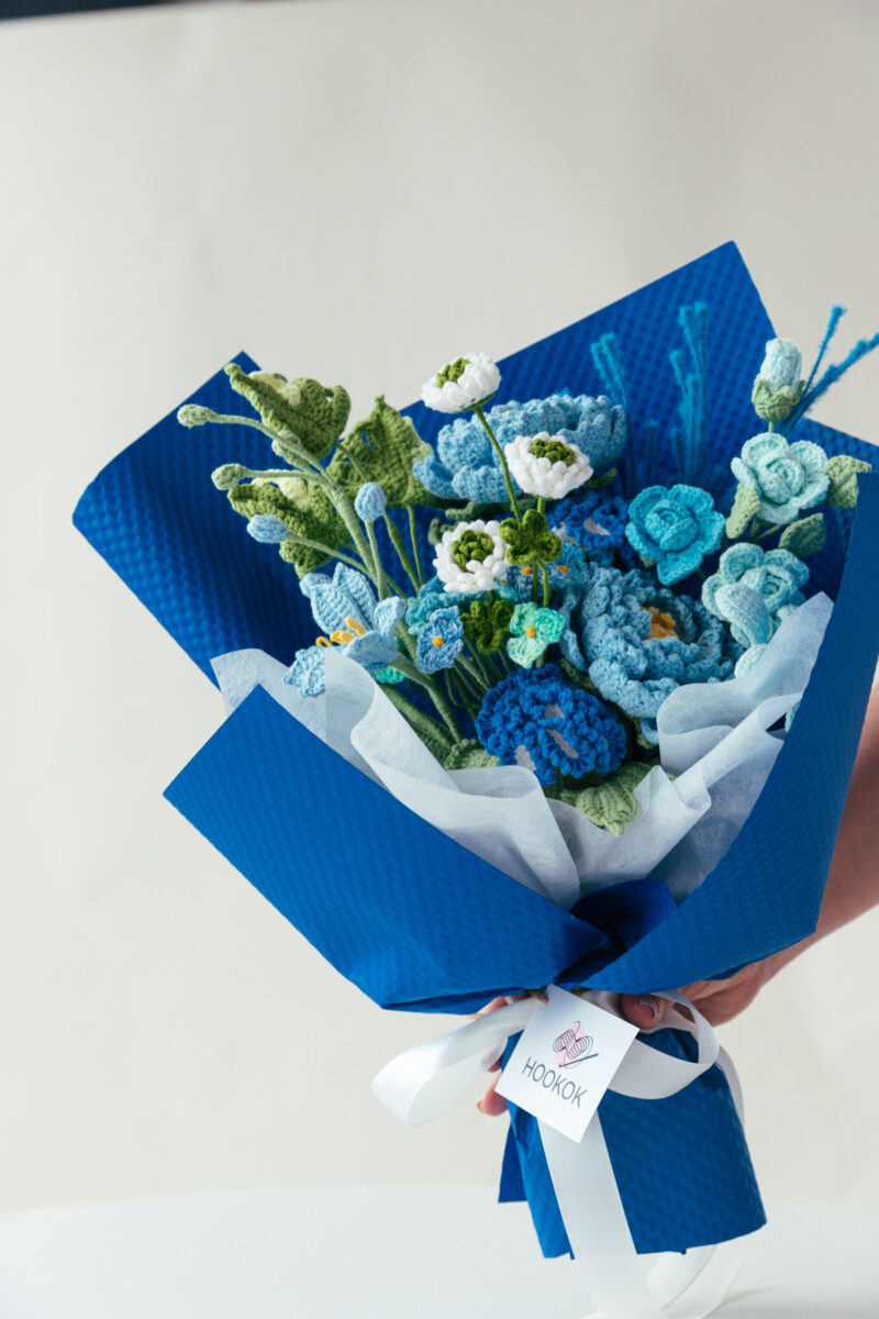 HOOKOK Bouquet – Blue Peony and Carnation Bouquet (11 pieces) HOOKOK Bouquet – Blue Peony and Carnation Bouquet (11 pieces)