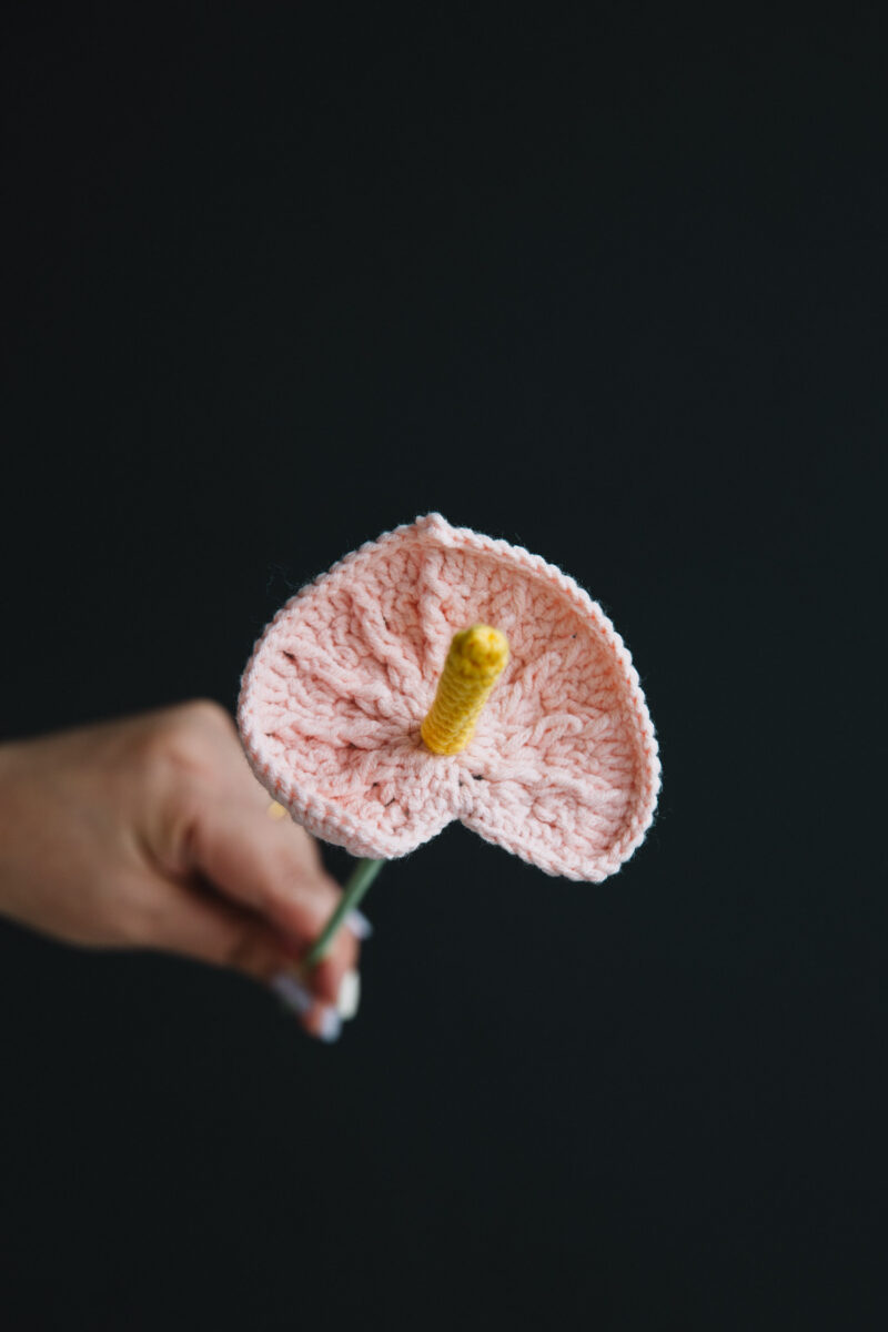 Crochet Simple Anthurium Flower-hookok Crochet Simple Anthurium Flower-hookok
