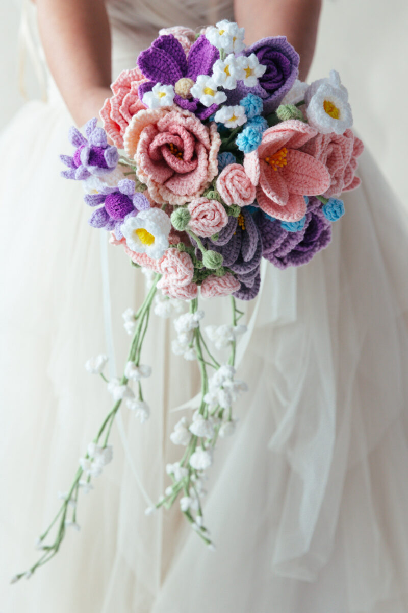 Pink Purple Wedding Bouquet-hookok Pink Purple Wedding Bouquet-hookok