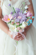 Pink purple bridesmaid bouquet-hookok