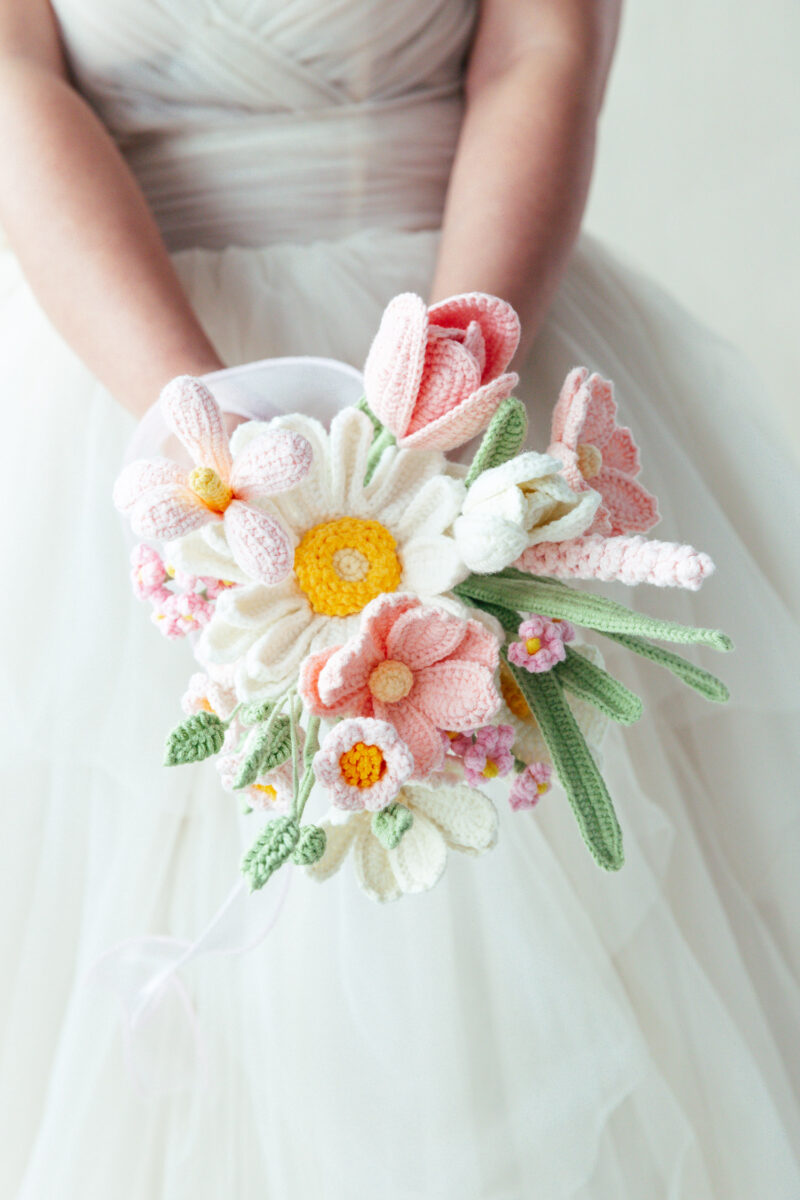 Pink bridesmaid bouquet-hookok Pink bridesmaid bouquet A-hookok