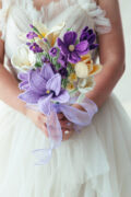 purple bridesmaid bouquet D-hookok