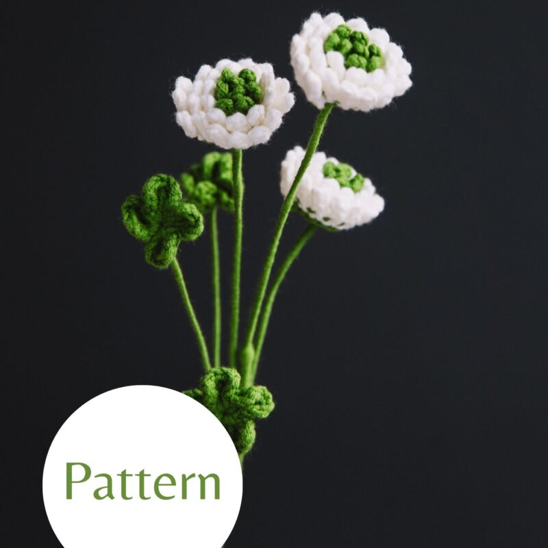 Crochet Clover Flower-hookok