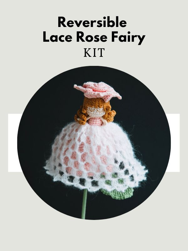 Reversible Lace Rose Fairy Crochet Kit – Hookok