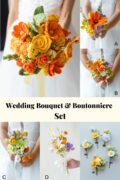 HOOKOK Bouquet – Yellow Rose Wedding Bouquet Set