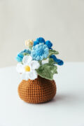 Small Flower and Vase Crochet Kit – with PDF pattern-HOOKOK