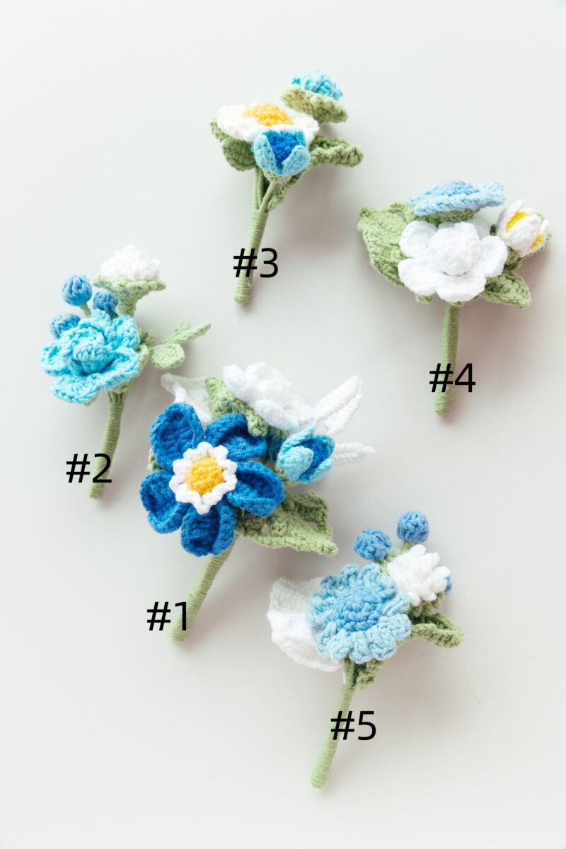 blue Boutonniere-hookok blue Boutonniere-hookok