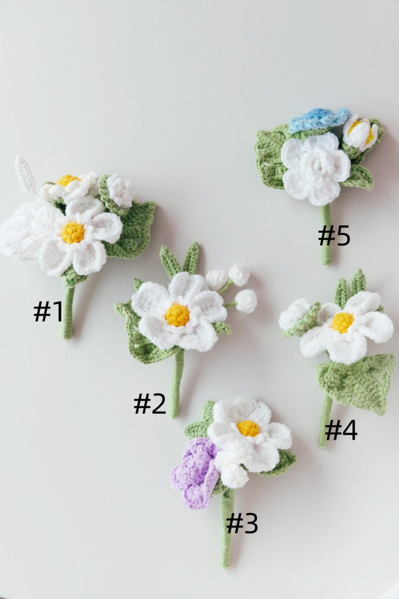 white Boutonniere-hookok white Boutonniere-hookok