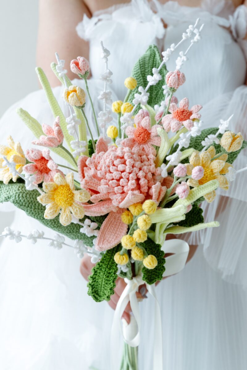 Pink Protea Cynaroides Wedding Bouquet-hookok Pink Protea Cynaroides Wedding Bouquet-hookok