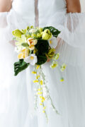 Green Sunflower Wedding Bouquet-hookok