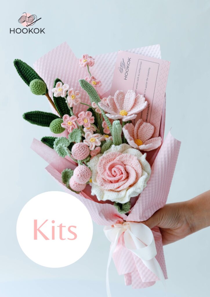 Thai Rose and Strawberry Bouquet Kit-hookok
