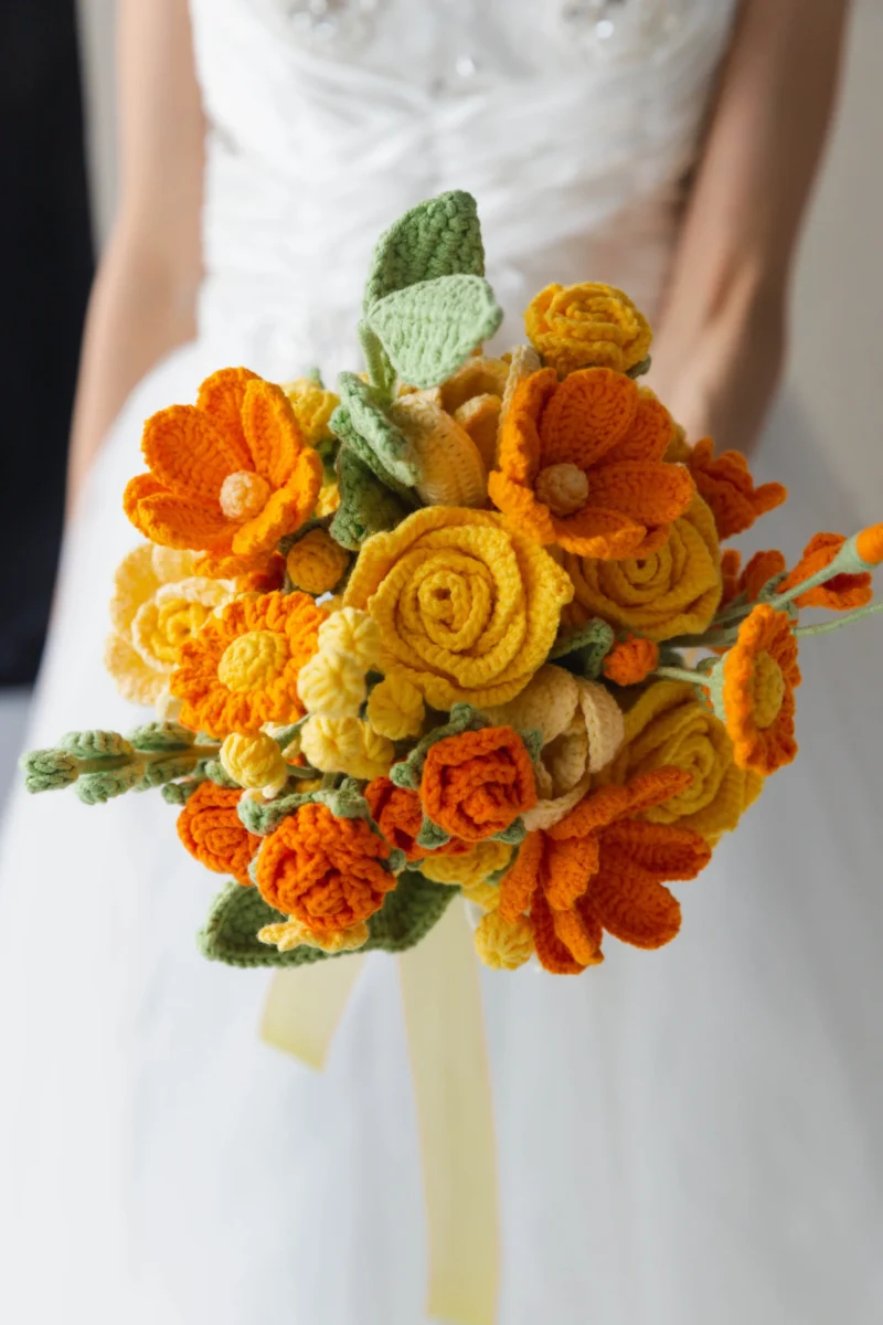 Yellow Rose Wedding Bouquet-hookok Yellow Rose Wedding Bouquet-hookok
