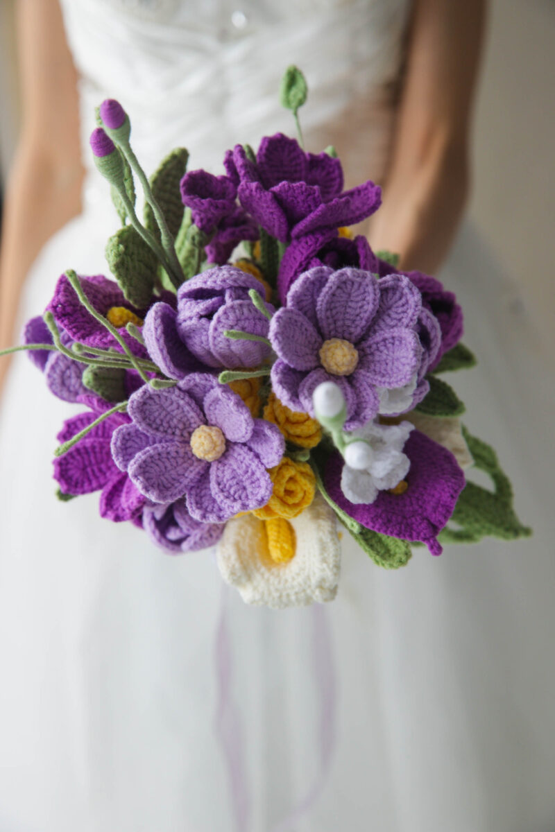 Purple Tulip Wedding Bouquet-hookok Purple Tulip Wedding Bouquet-hookok