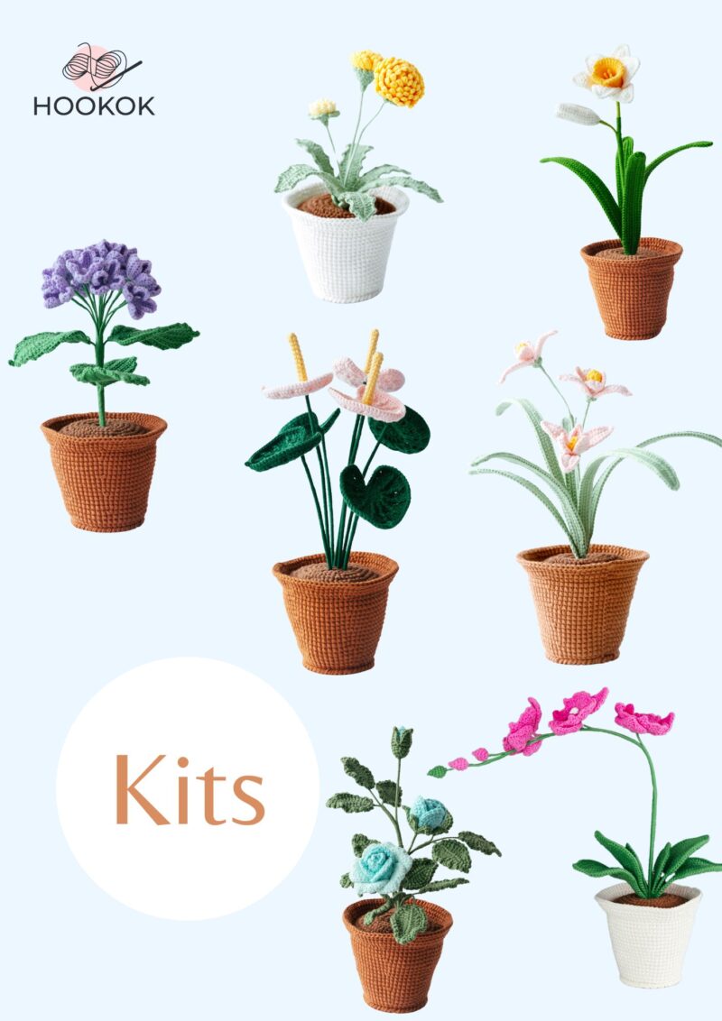 Flower and Pot Kit-HOOKOK Flower and Pot Kit-HOOKOK